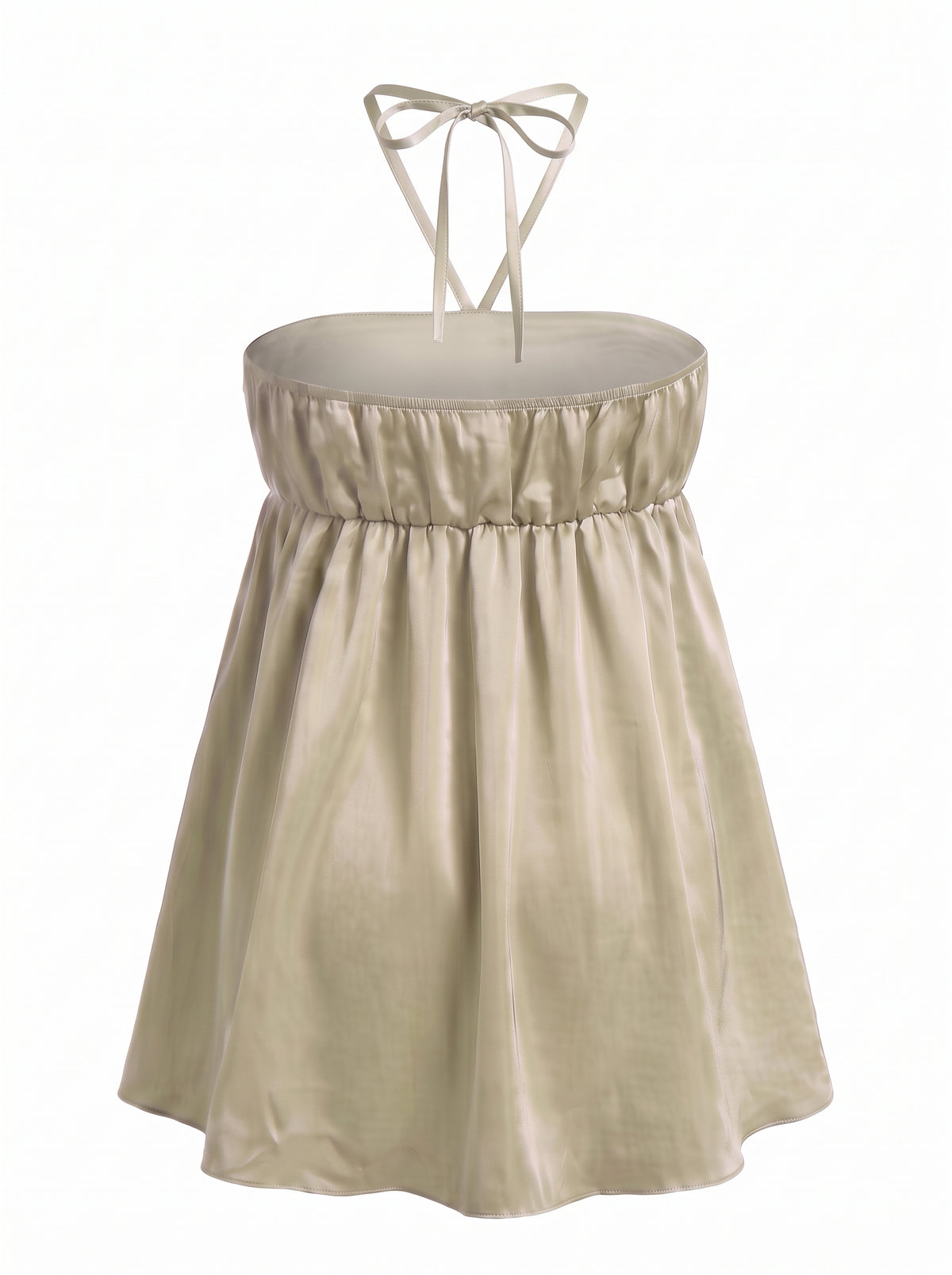 Early 2000s Satin Embellished Halter Top