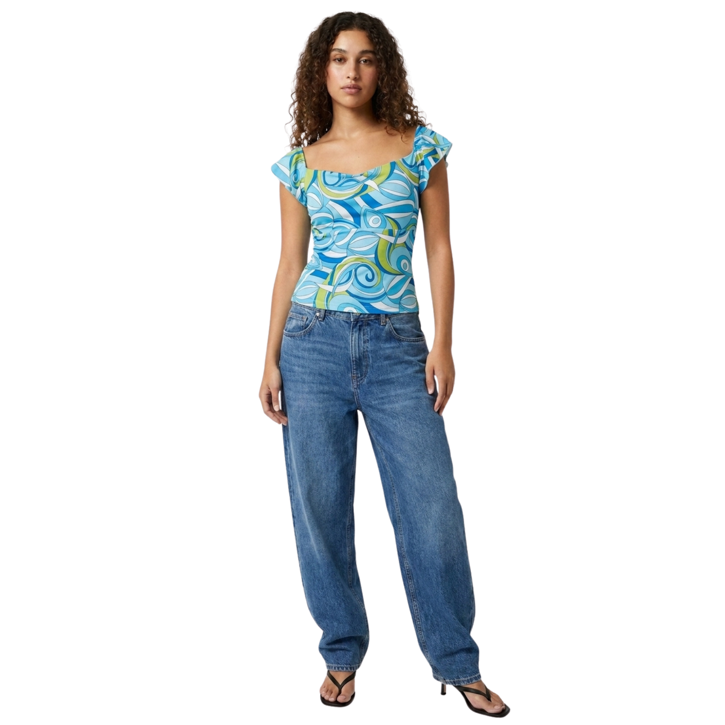Y2K Swirl Top