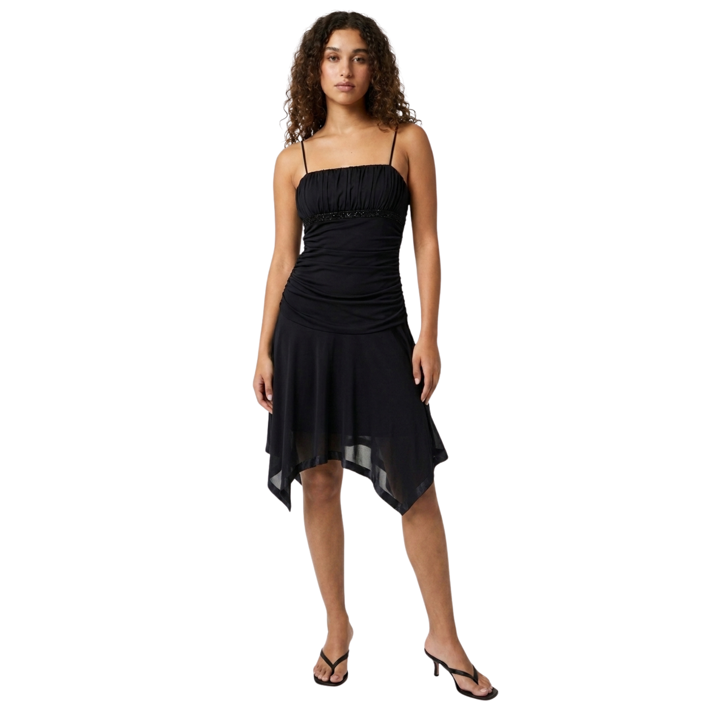 Y2K Black Midi Dress