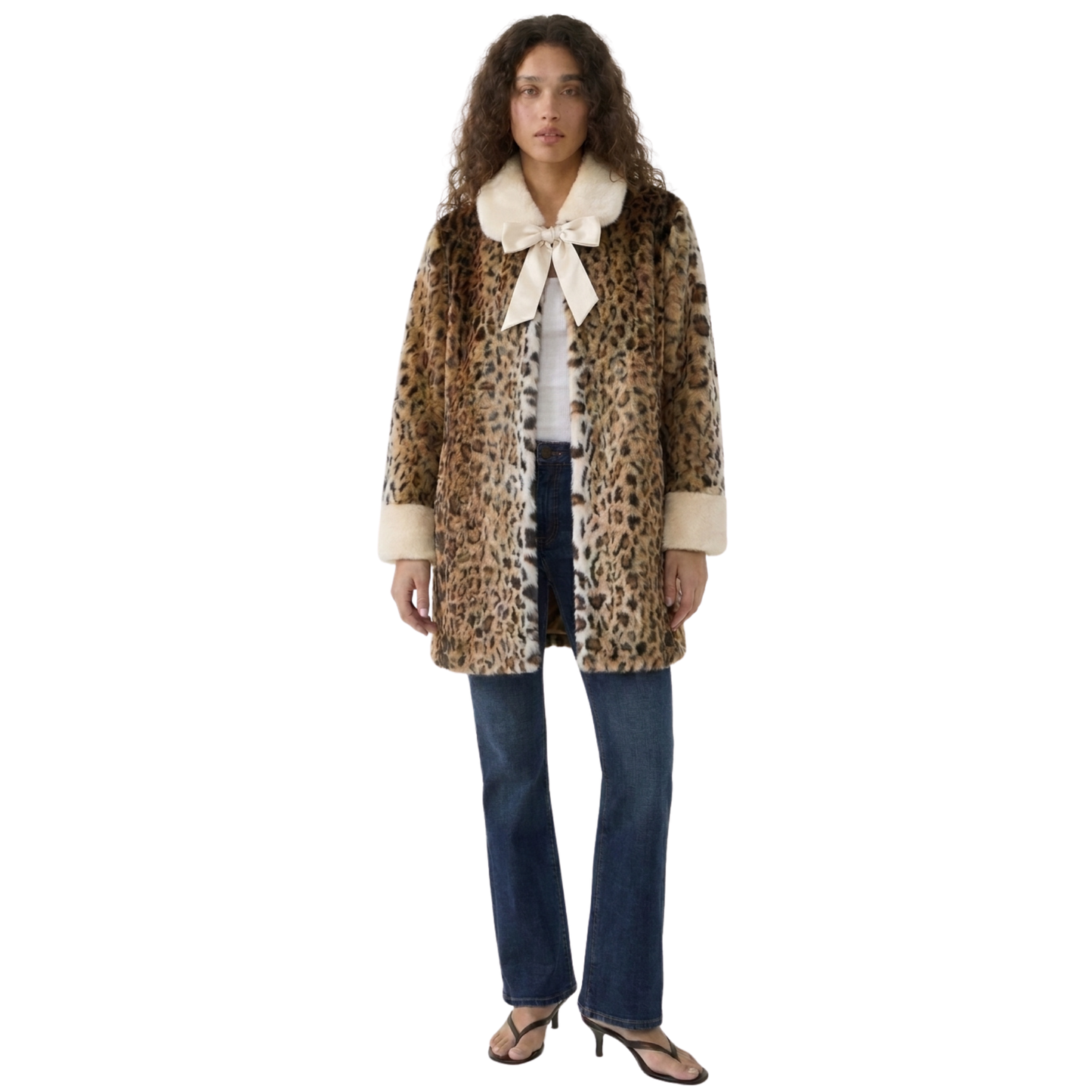 Dennis Basso Leopard Print Coat
