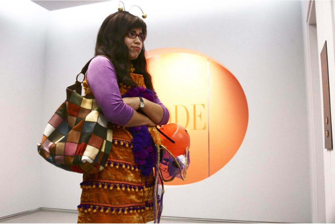 Rainbow Patchwork Leather Bag as seen in Ugly Betty