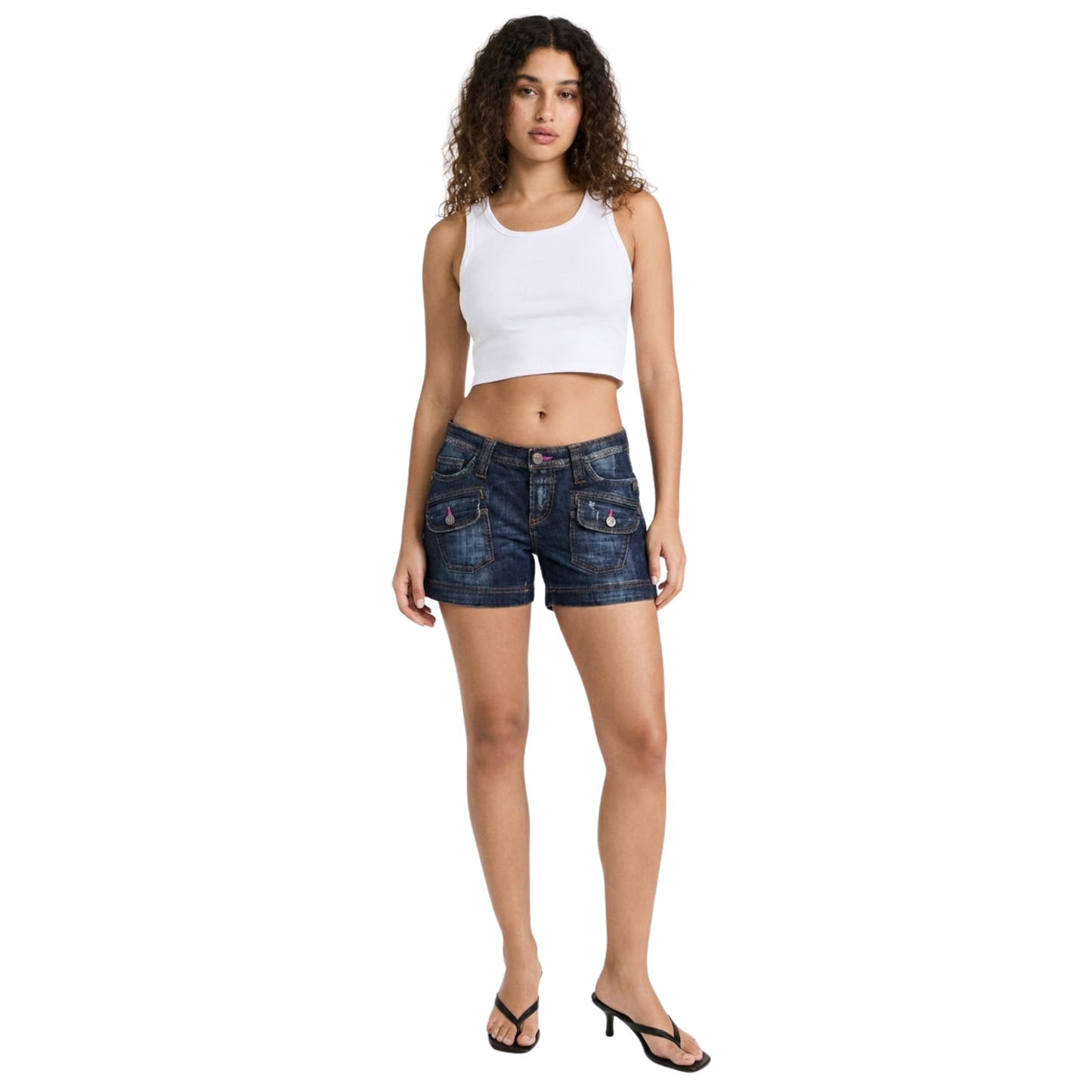 Vintage Early 2000s John Galliano Denim Shorts