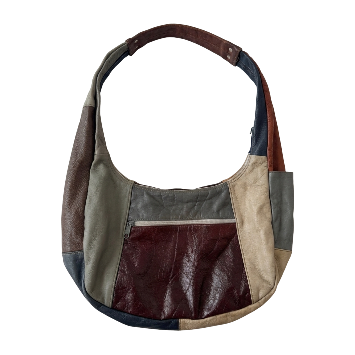 Mexican Leather Patchwork Bag