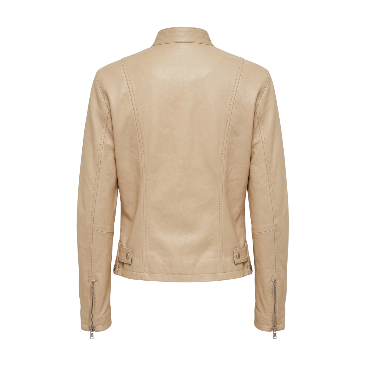 Wilsons Light Brown Leather Motorcycle Jacket