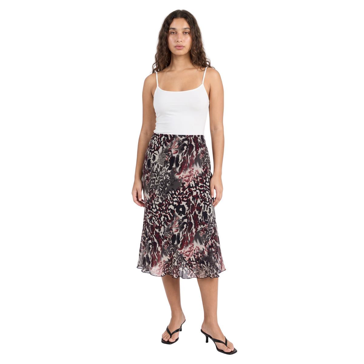 Funky Early 2000s Animal Print Skirt