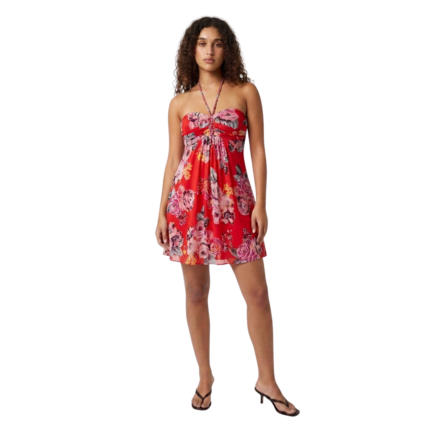 Floral Halter Dress