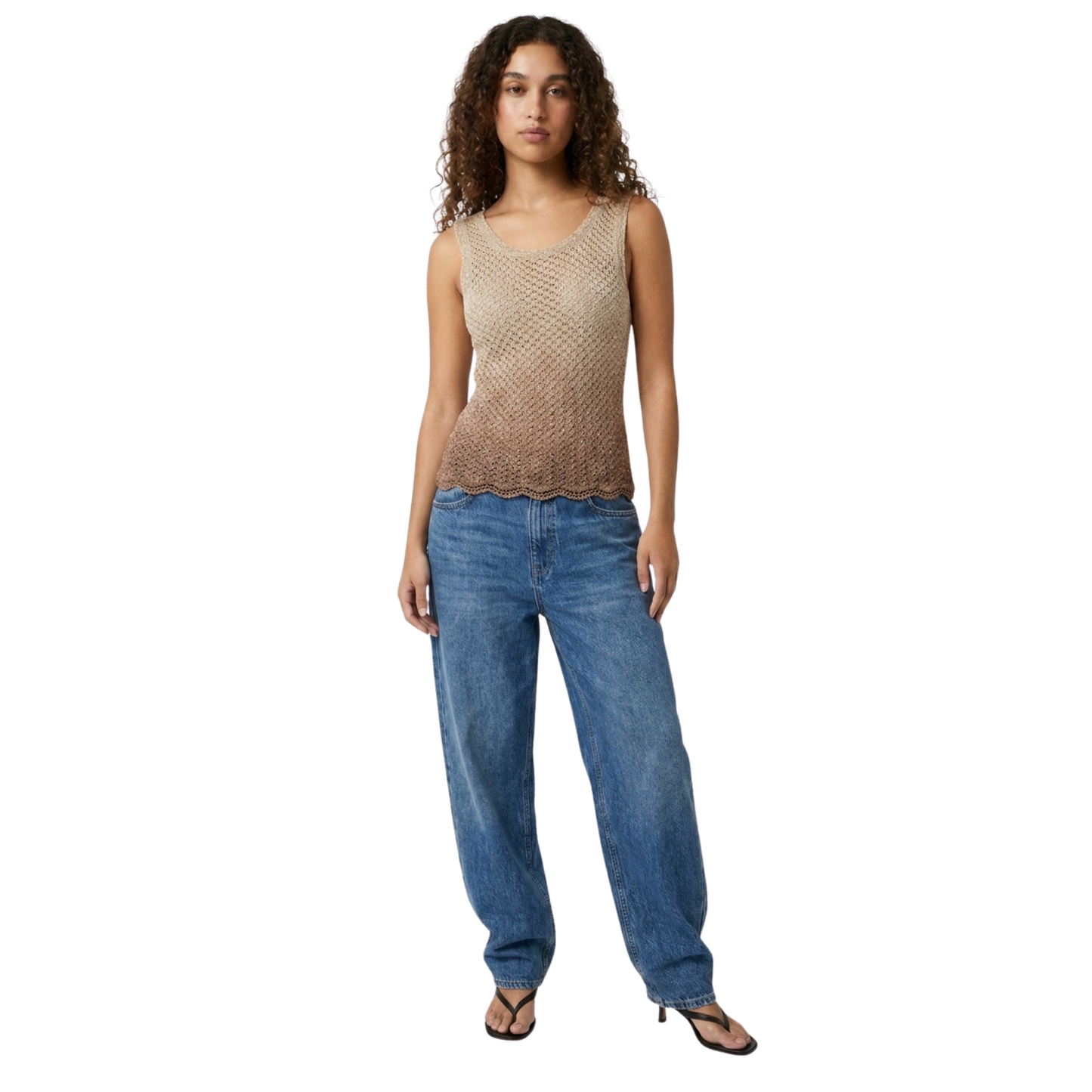 Y2K Charlotte Russe Crochet and Beaded Tank