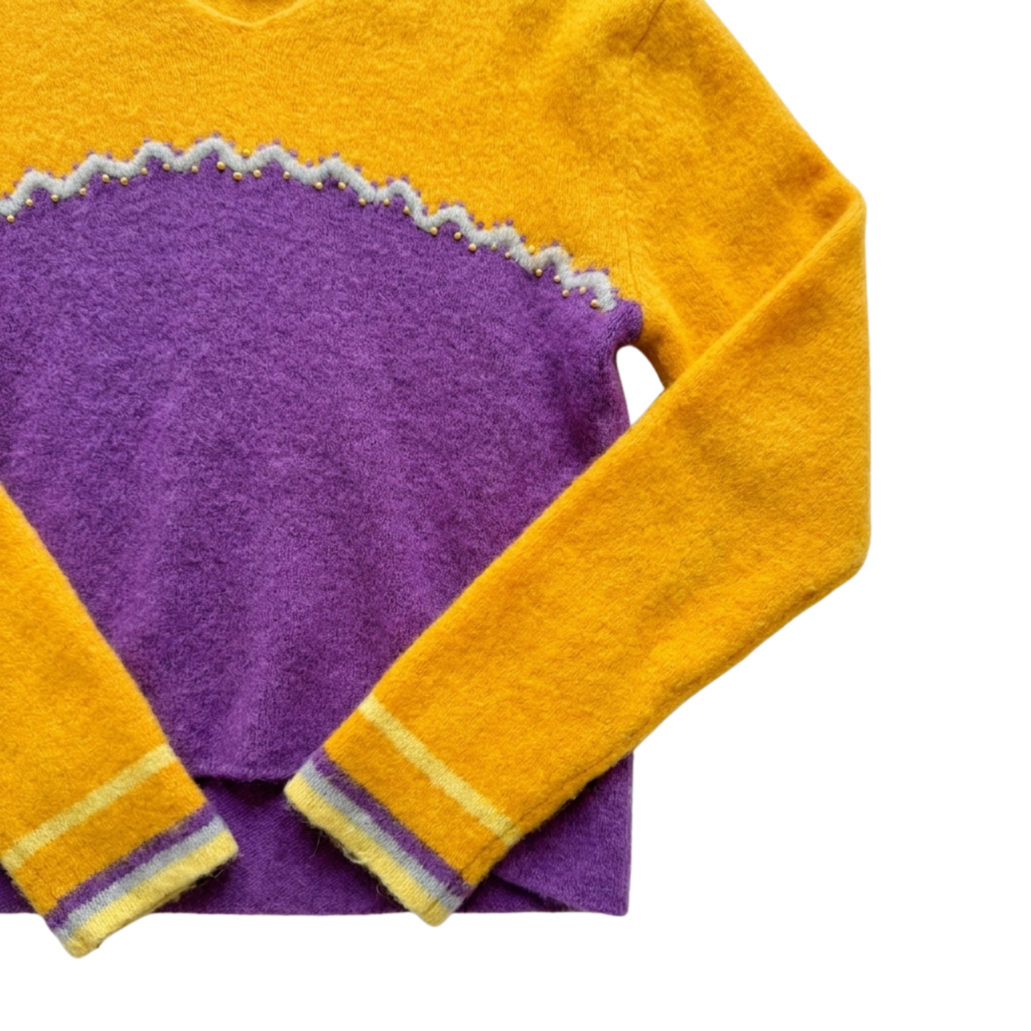 Vintage 90s Purple and Yellow Sweater