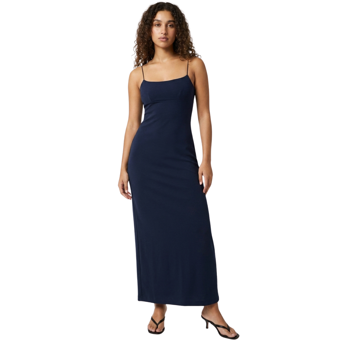 Black 90s Low Back Dress