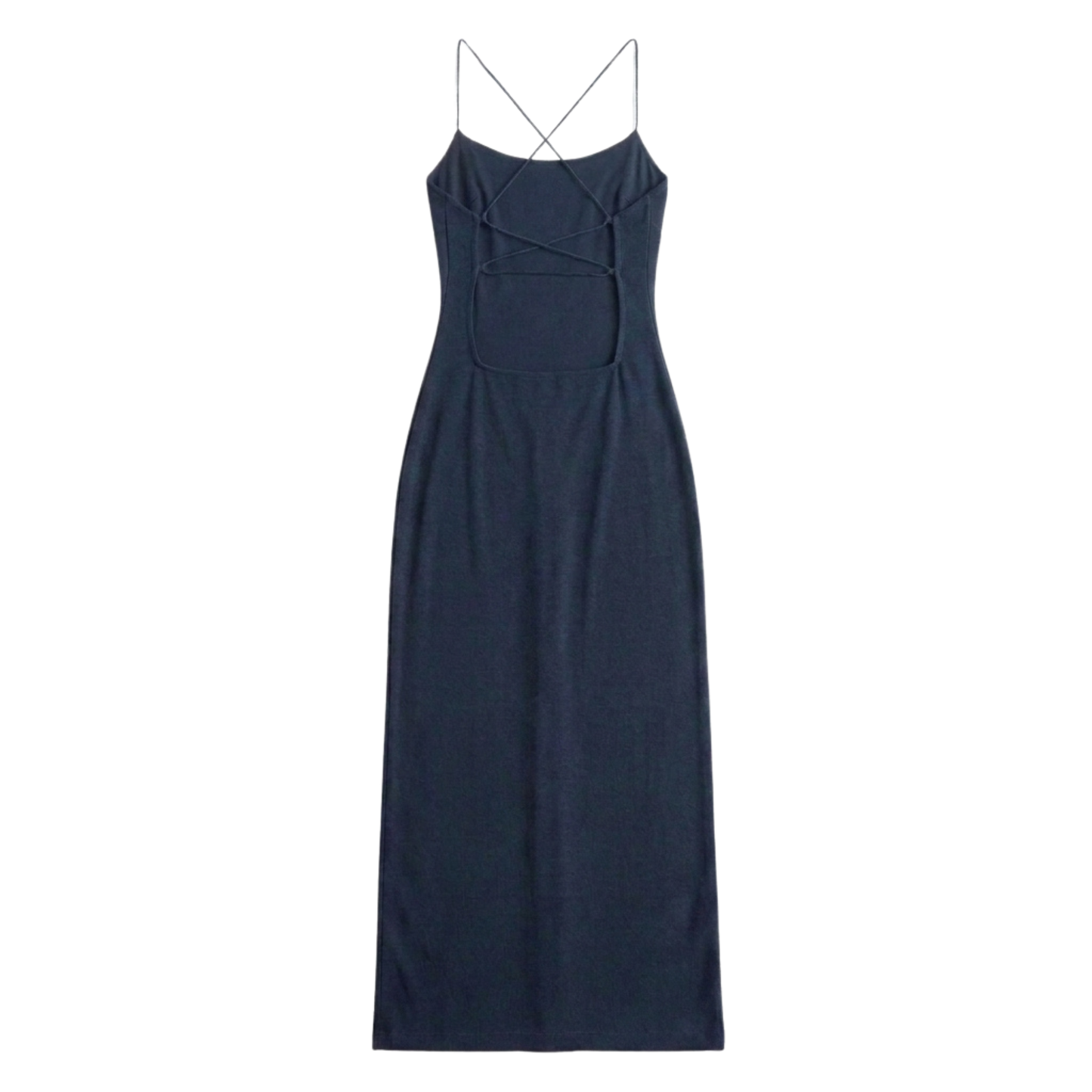 Black 90s Low Back Dress