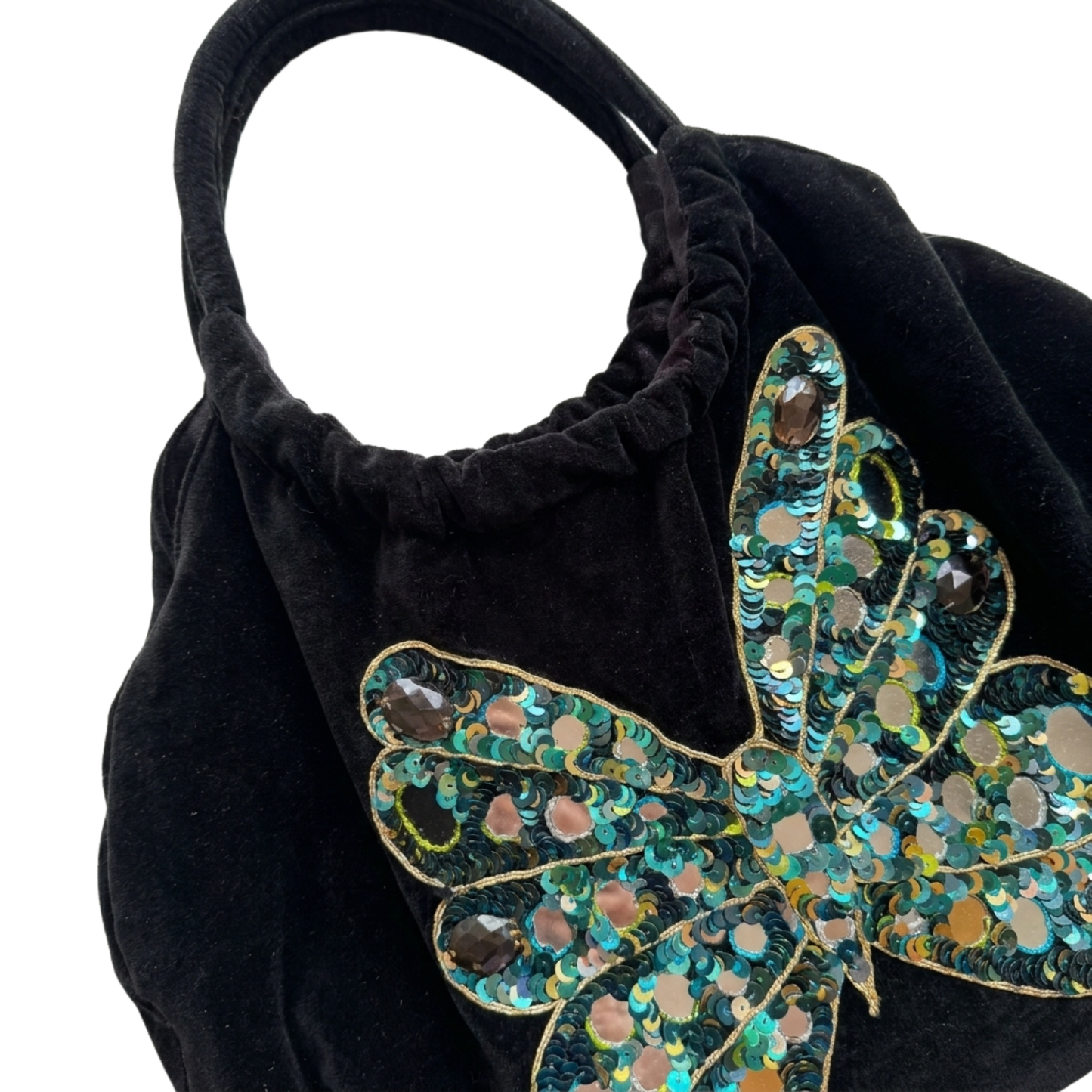 Vintage Sequin Butterfly Purse