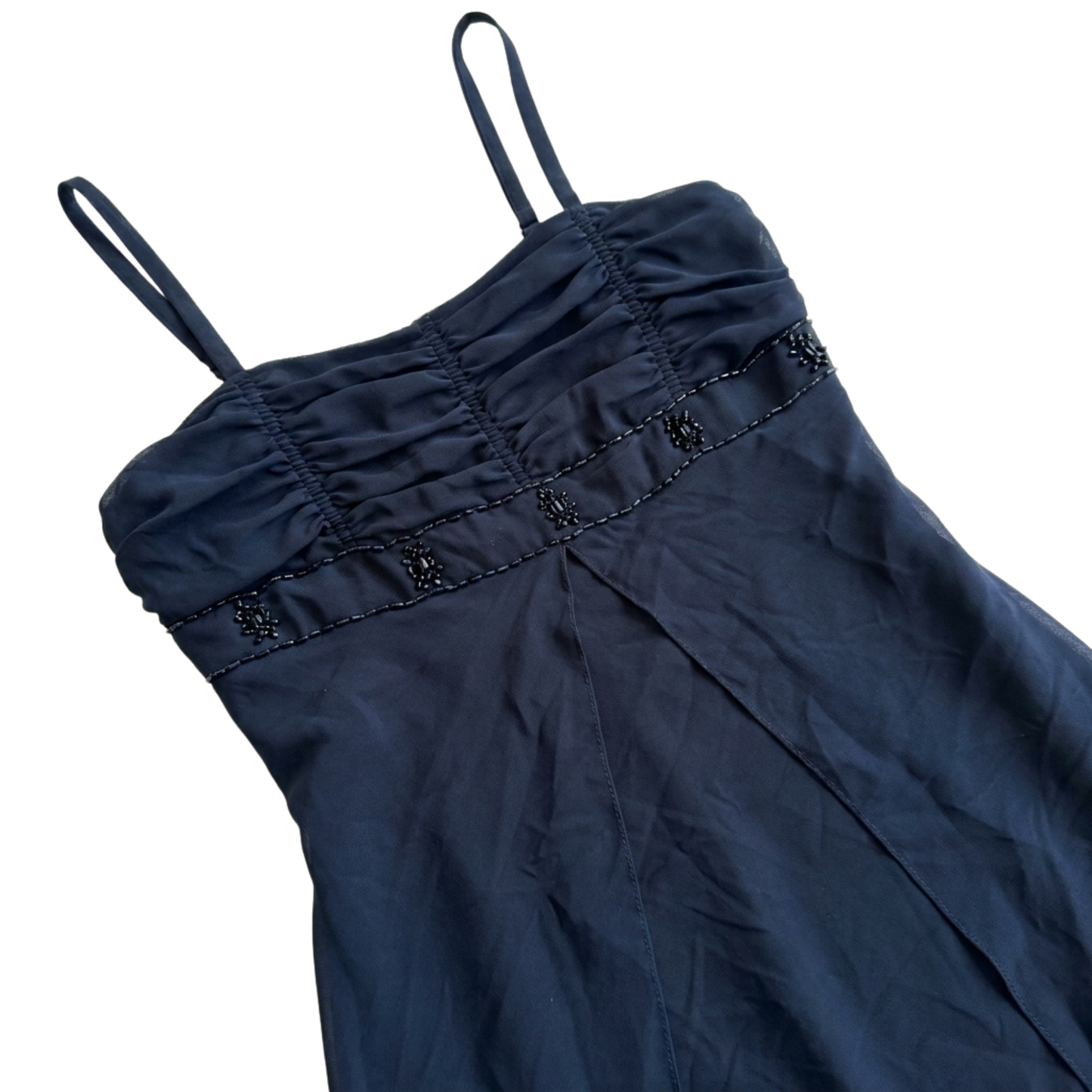 90s Black Dress with Beading