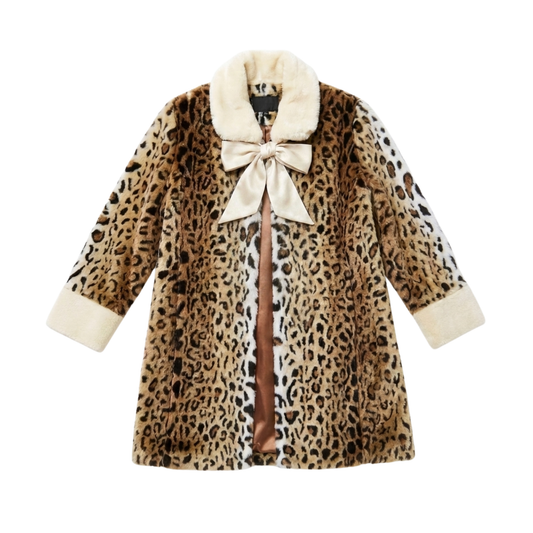 Dennis Basso Leopard Print Coat