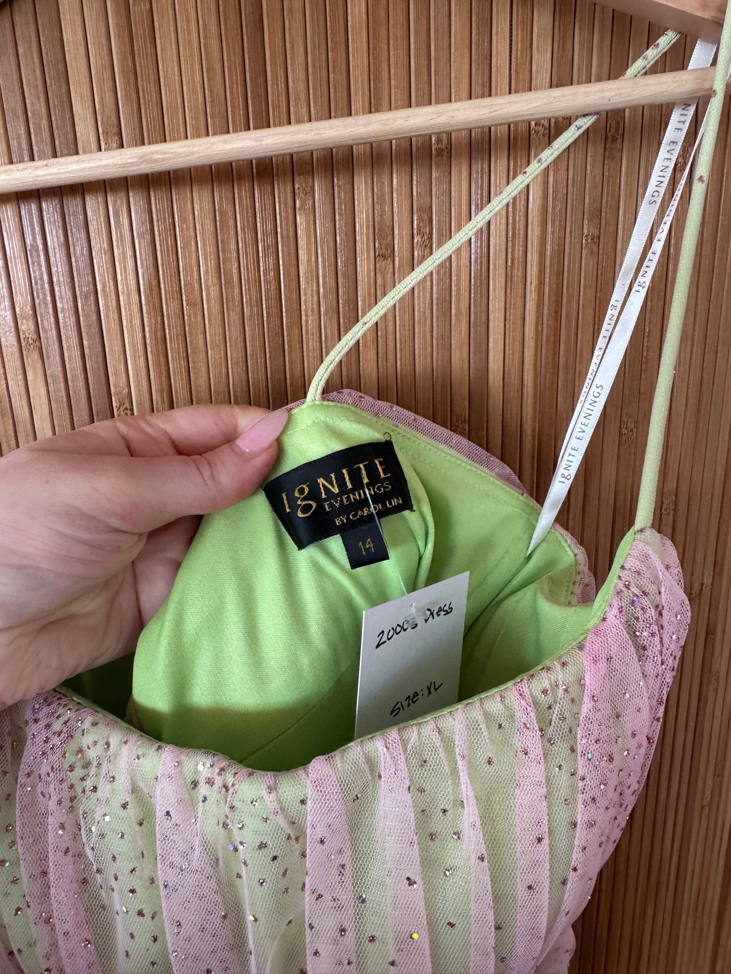 Early 2000s Sparkly Evening Dress