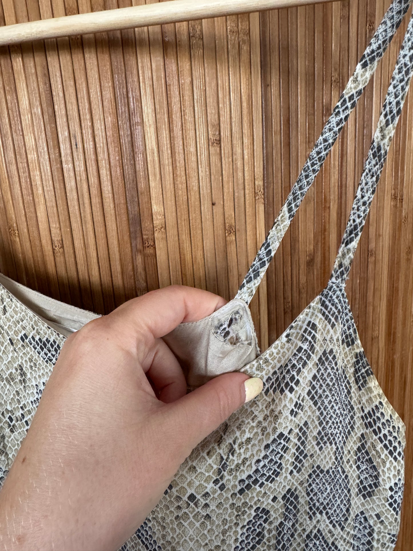 90s Italian Snakeskin Print Dress