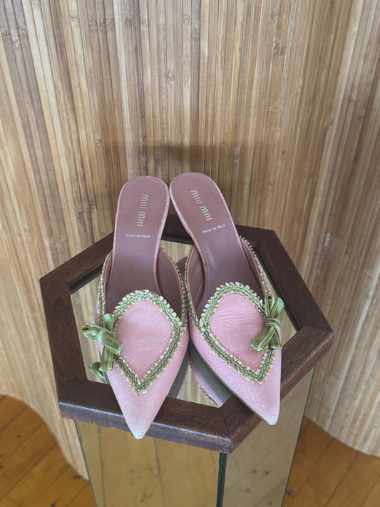 Vintage Early 2000s Miu Miu Kitten Heels