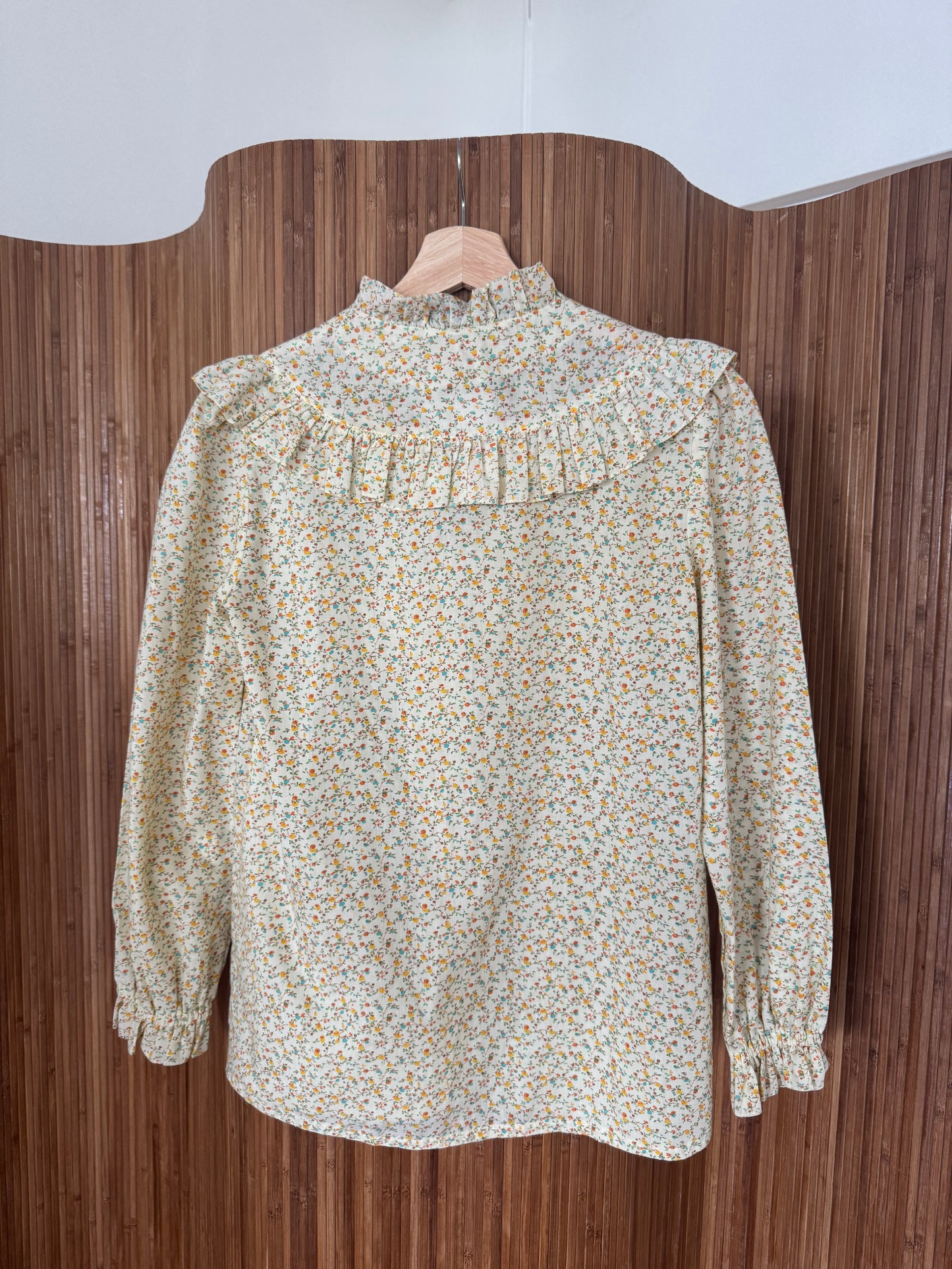 1970s Floral Blouse
