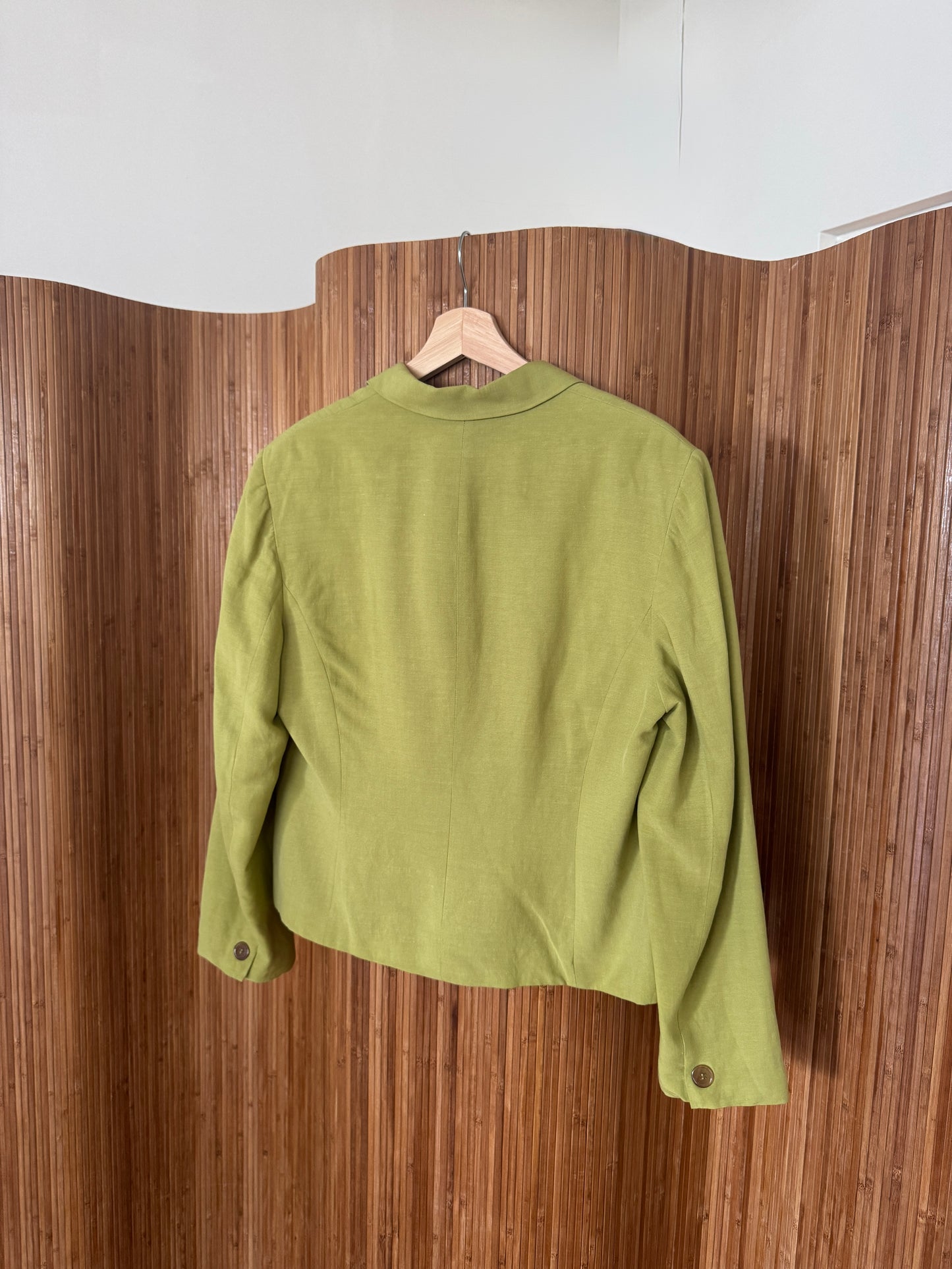 90s Vintage Silk and Linen Blazer