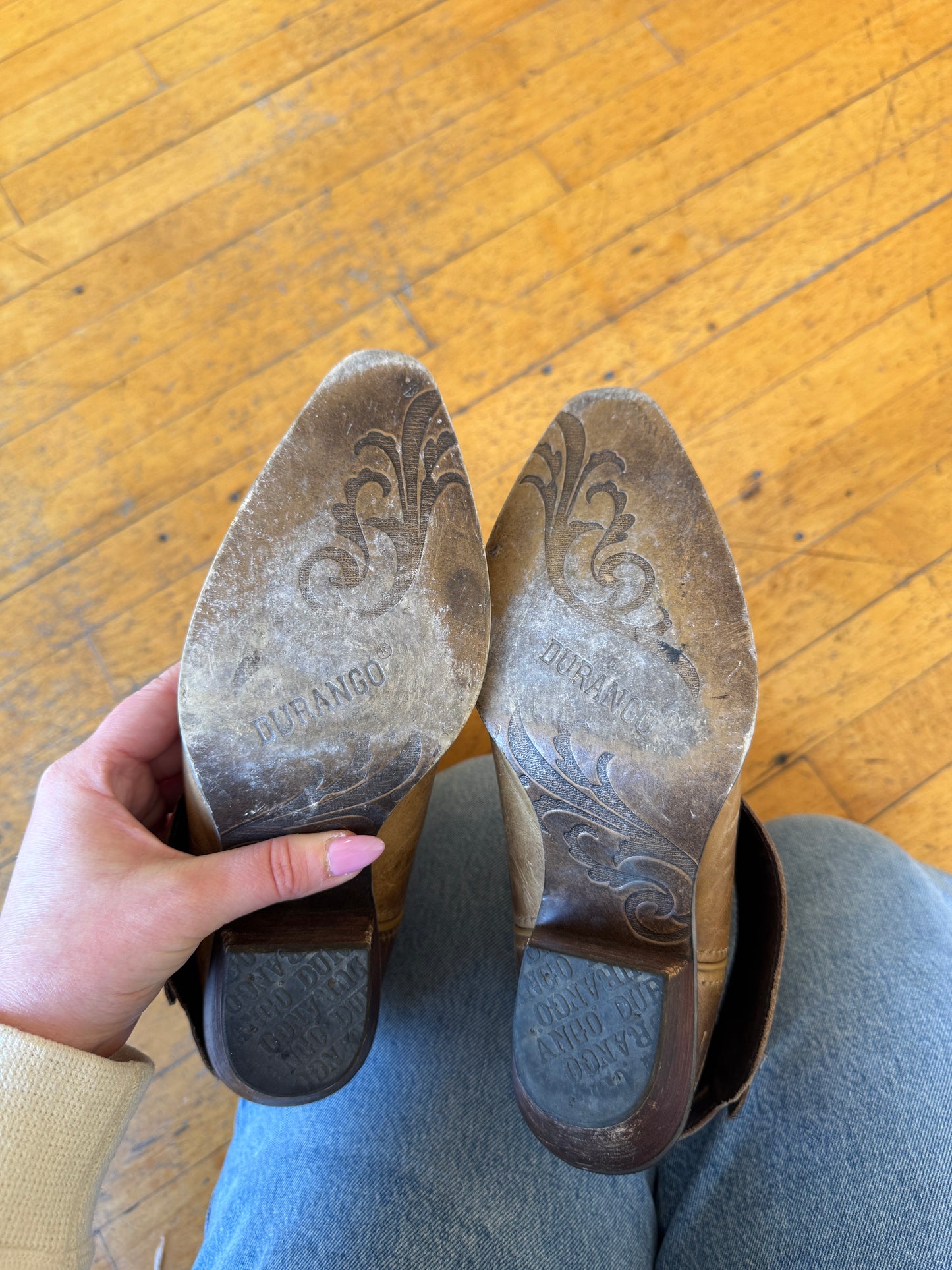 Vintage Durango Buckle Cowboy Boots