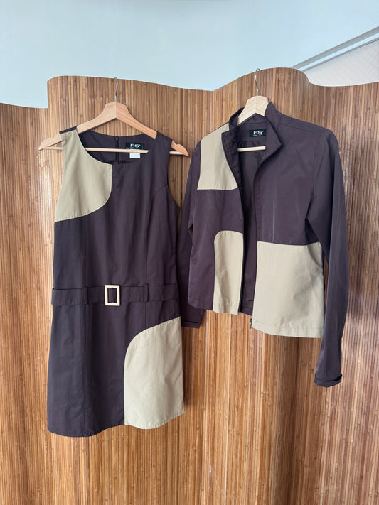 60s Inspired Two-Piece Dress & Jacket Set