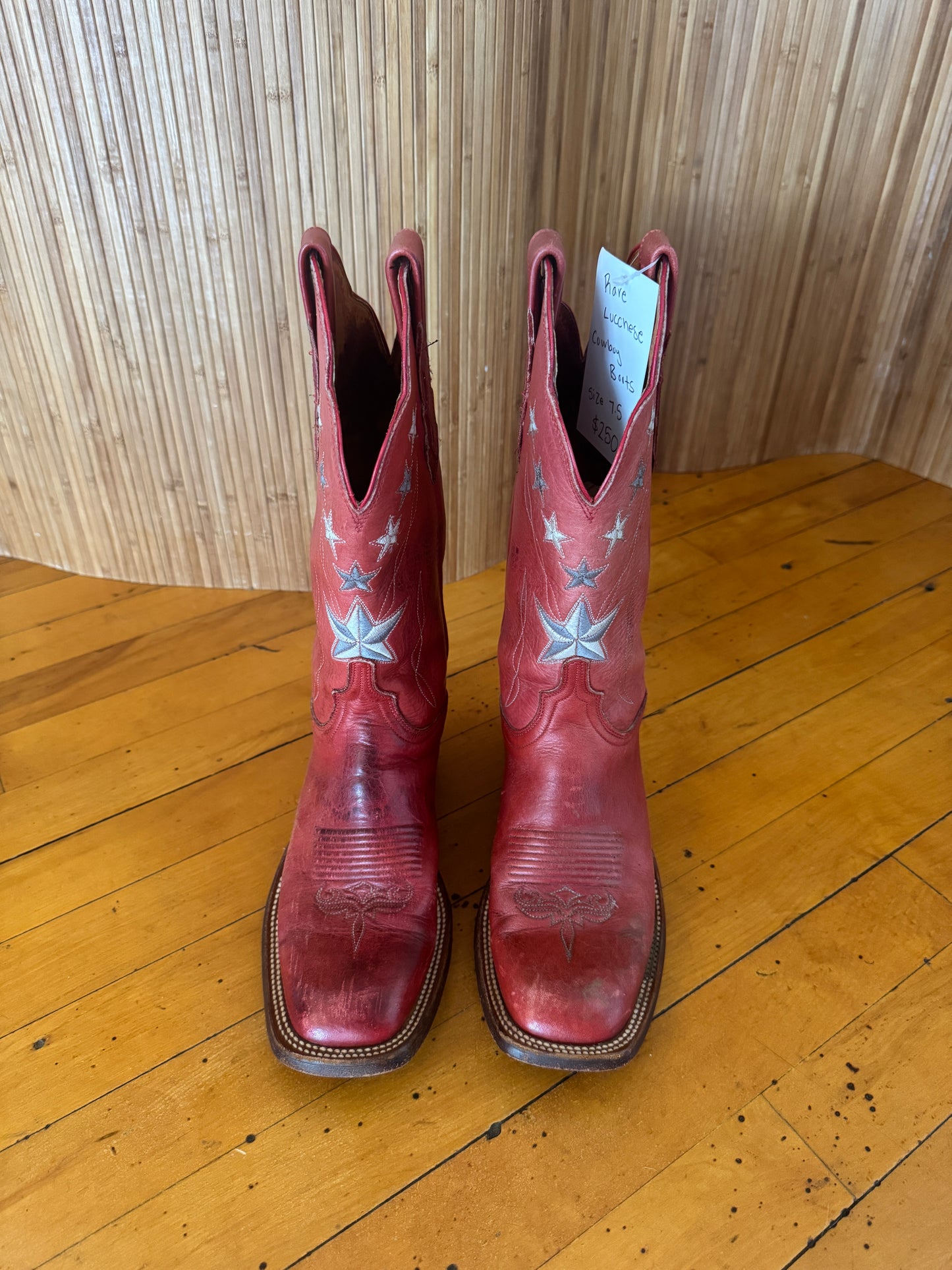 Vintage Rare Star Cowboy Boots by Lucchese