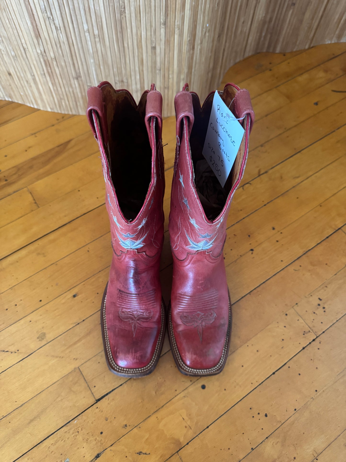 Vintage Rare Star Cowboy Boots by Lucchese