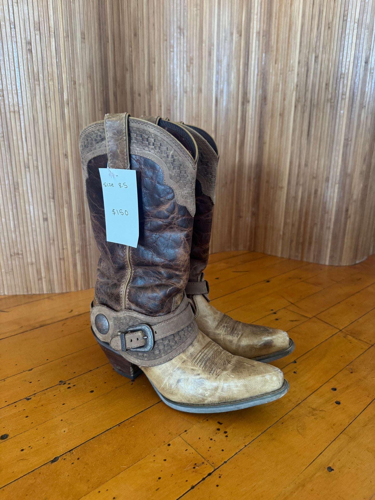 Vintage Durango Buckle Cowboy Boots