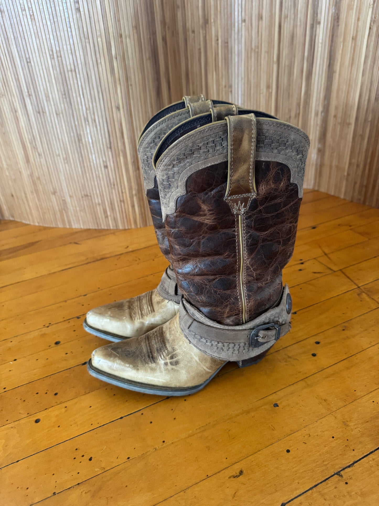 Vintage Durango Buckle Cowboy Boots