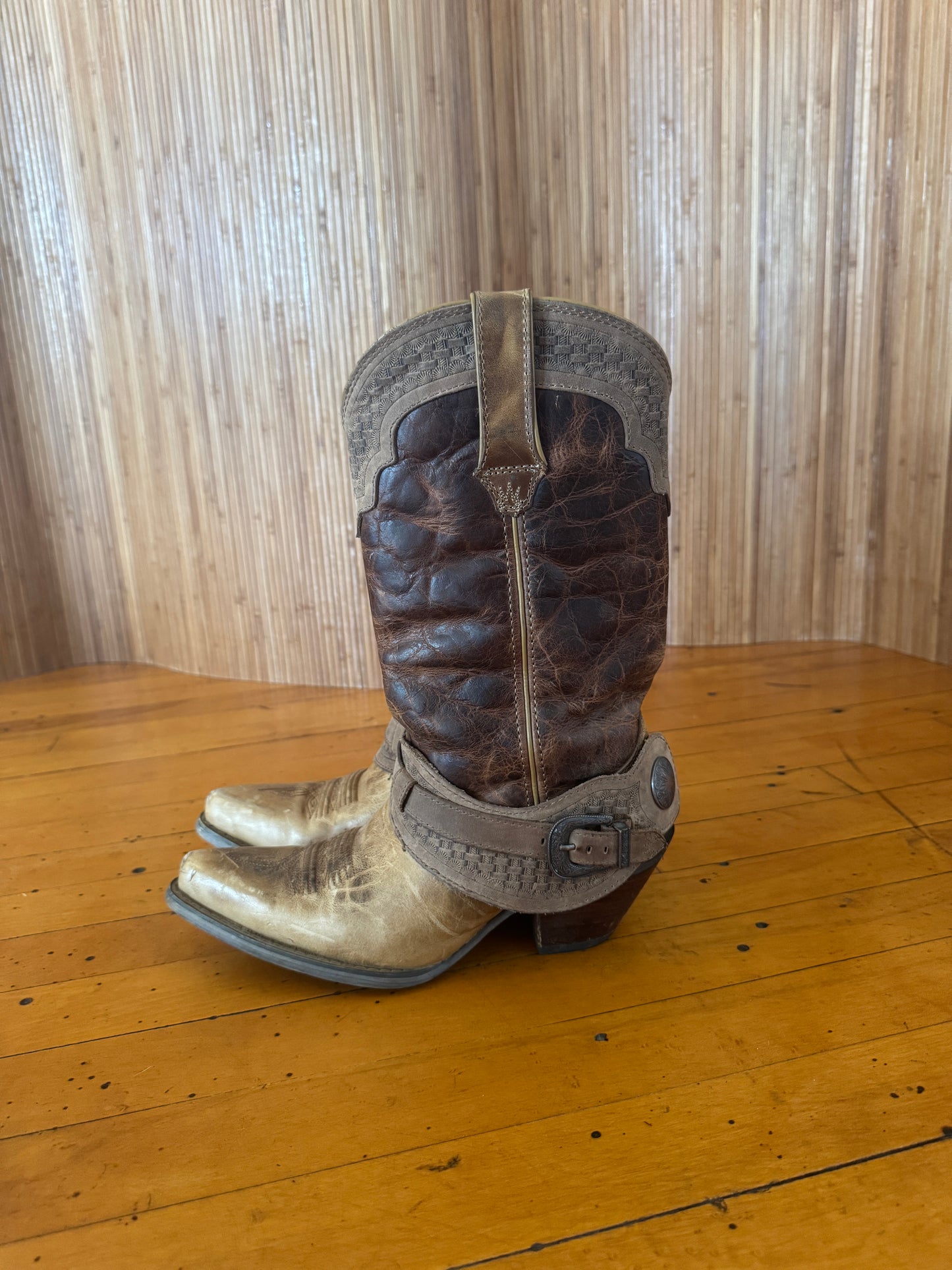 Vintage Durango Buckle Cowboy Boots