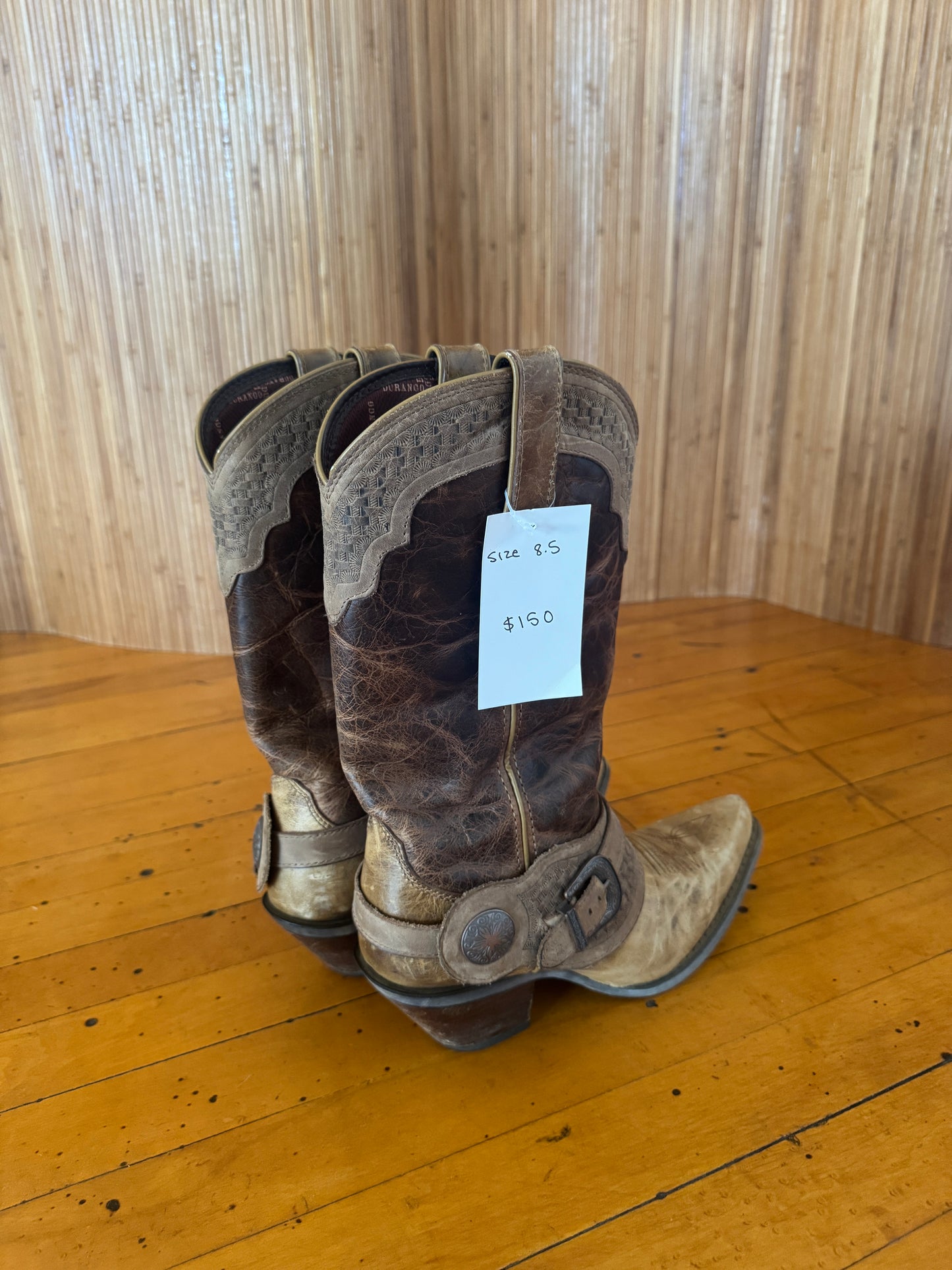 Vintage Durango Buckle Cowboy Boots