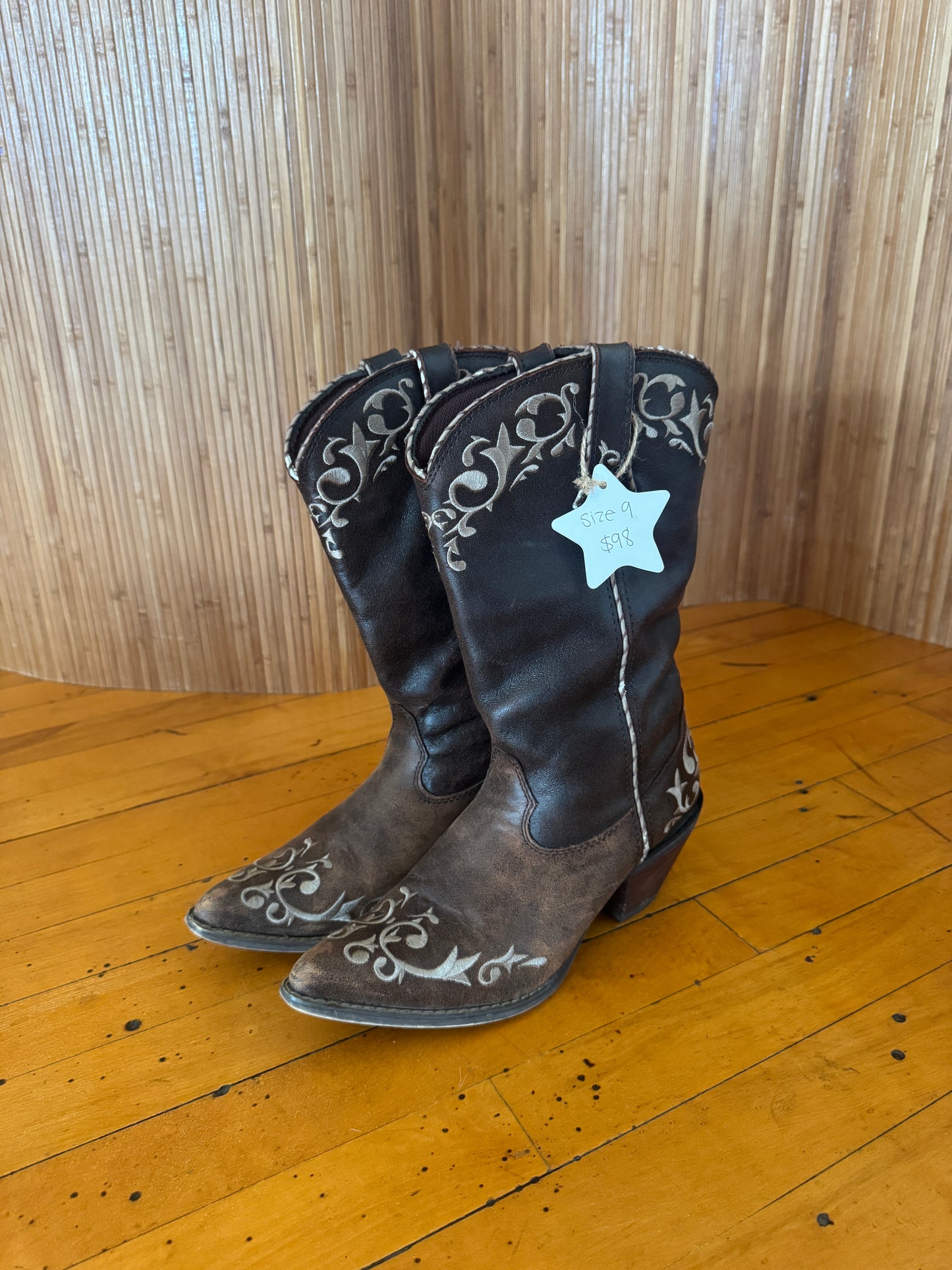 Embroidered Cowboy Boots by Durango