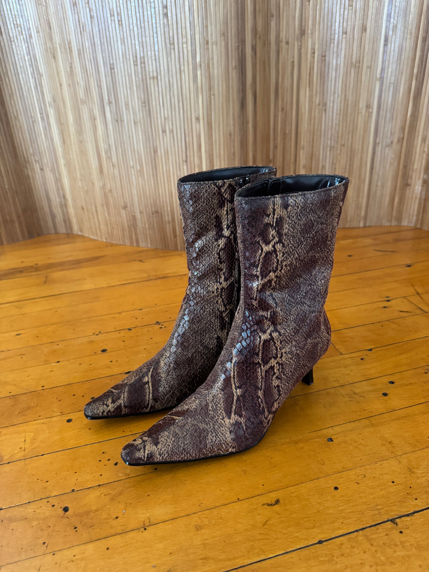 Vintage 90s Snakeskin Boots