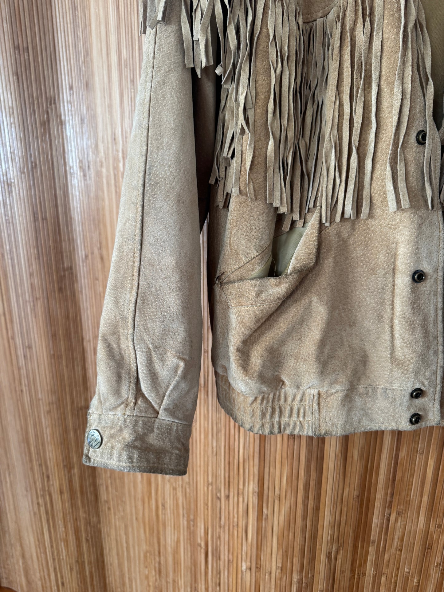 Vintage Suede Fringe Jacket