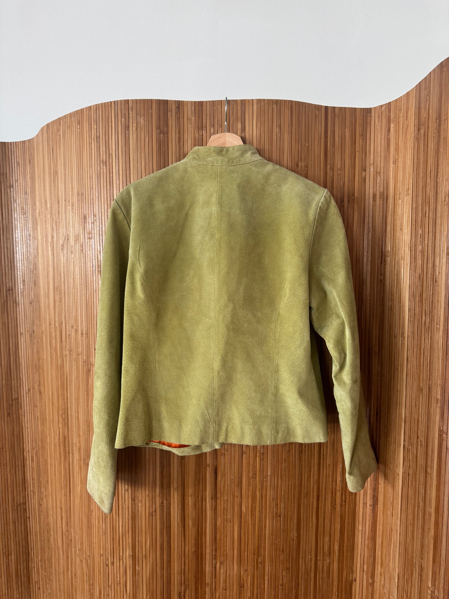 Vintage Green Suede Jacket