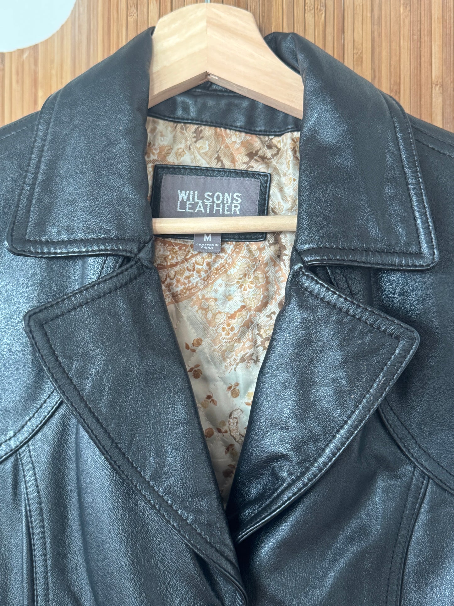 Vintage 90s Leather Blazer