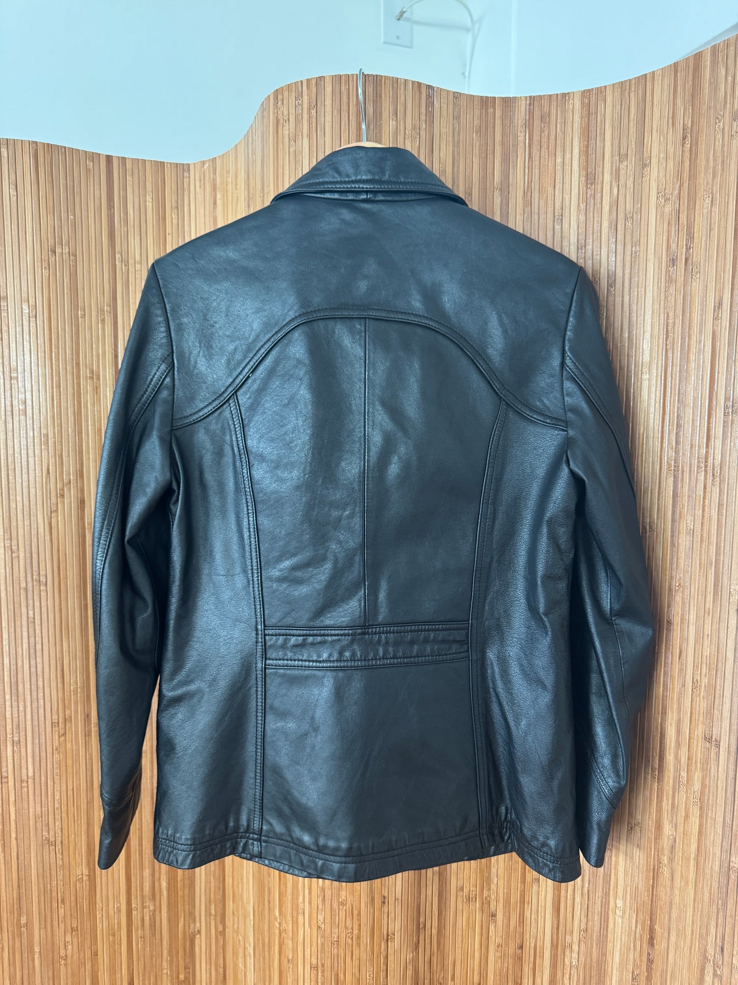 Vintage 90s Leather Blazer