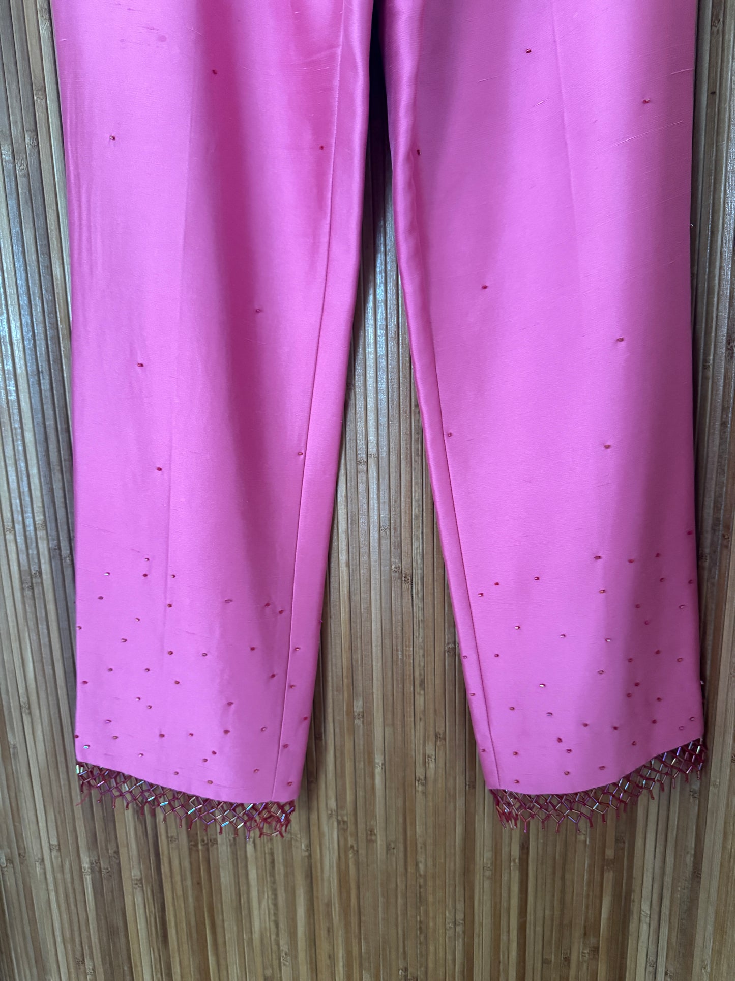 Vintage Silk Two-Piece Beaded Set