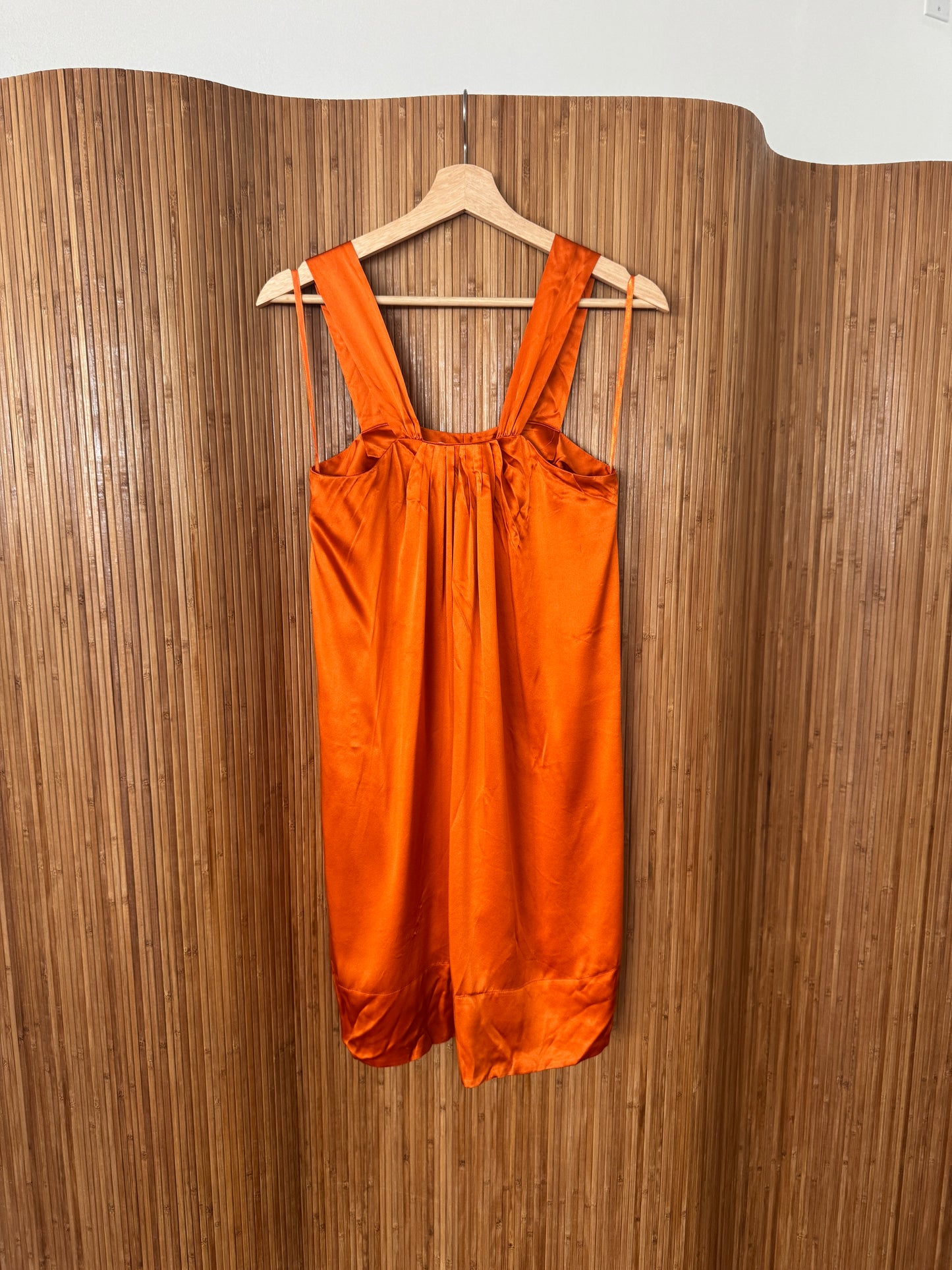 Orange Silk Dress by Banana Republic