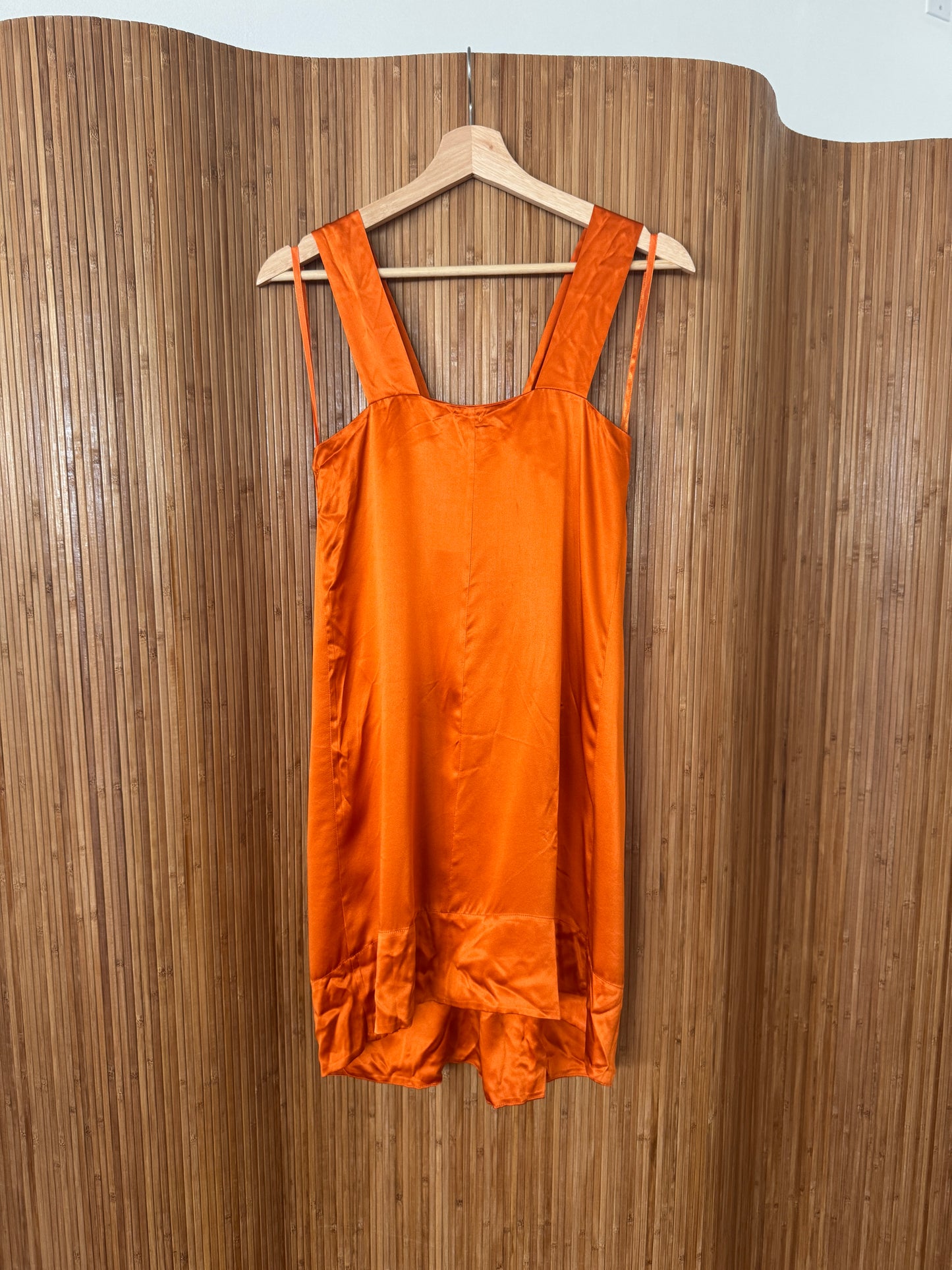 Orange Silk Dress by Banana Republic