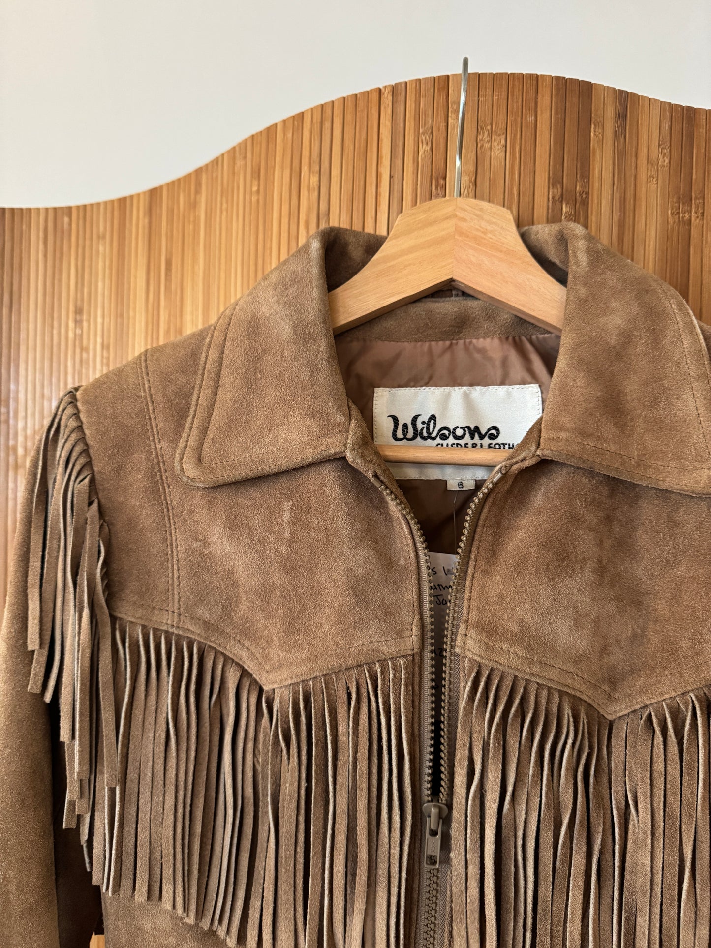Vintage 1980s Suede Fringe Jacket