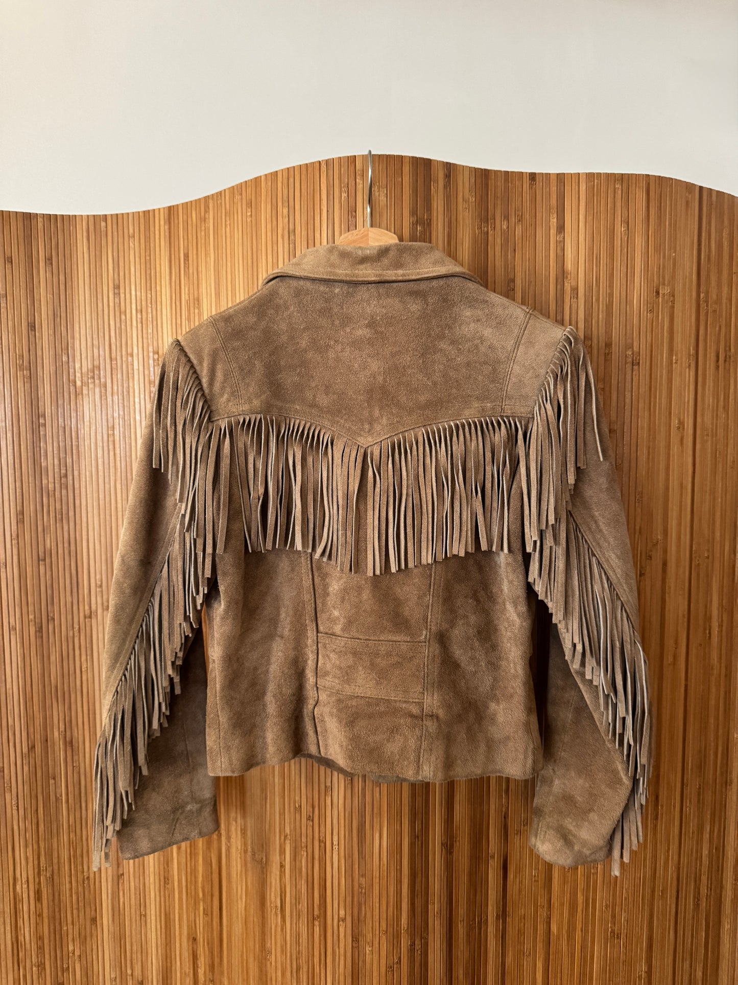 Vintage 1980s Suede Fringe Jacket