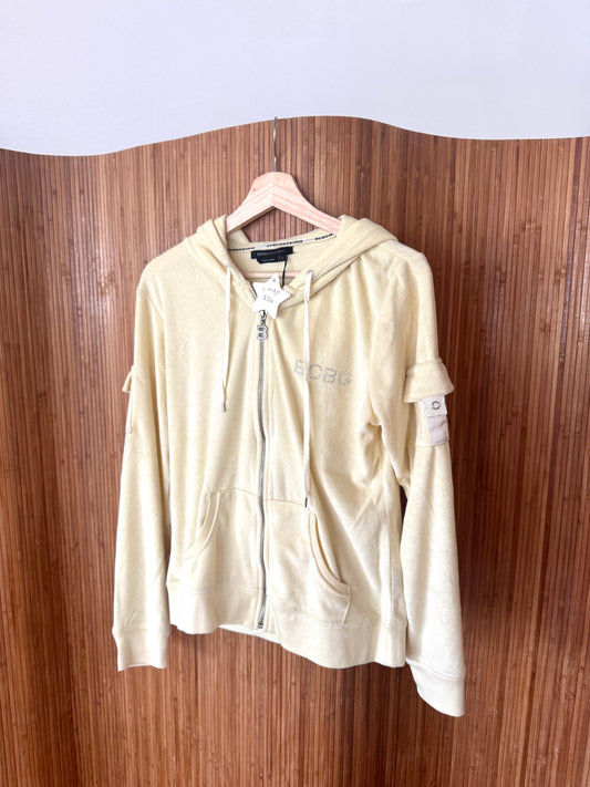 Butter Yellow BCBG Terrycloth Hoodie