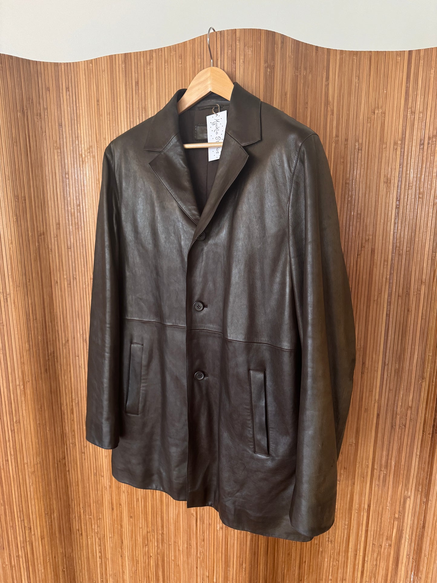 Vintage Men's Prada Leather Jacket