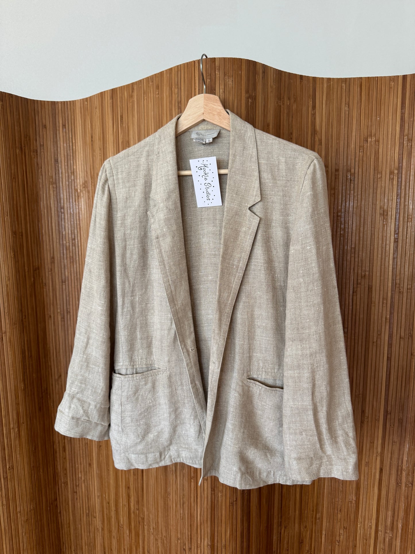 Vintage Linen Blazer