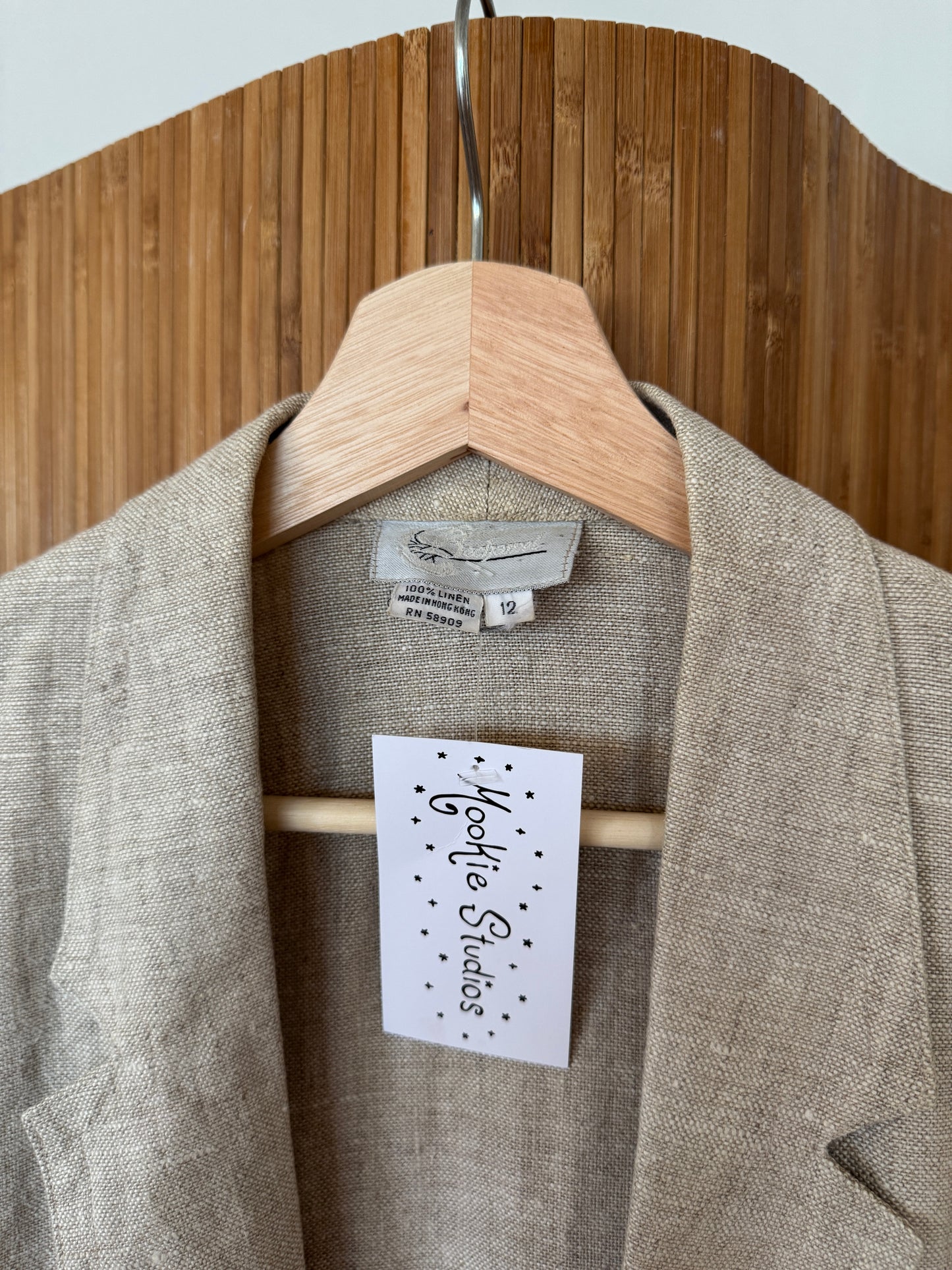 Vintage Linen Blazer