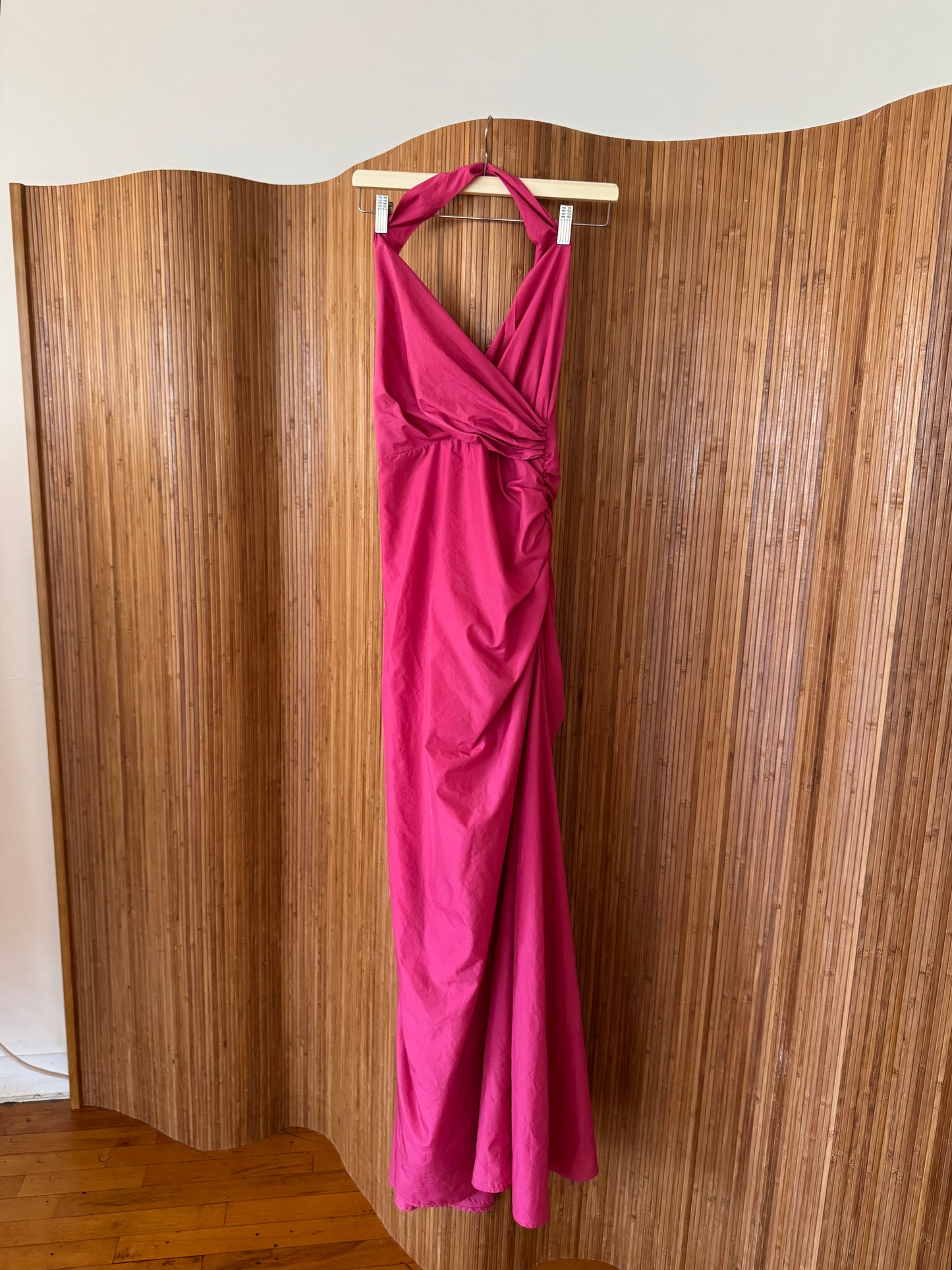 Pink Evening Halter Dress