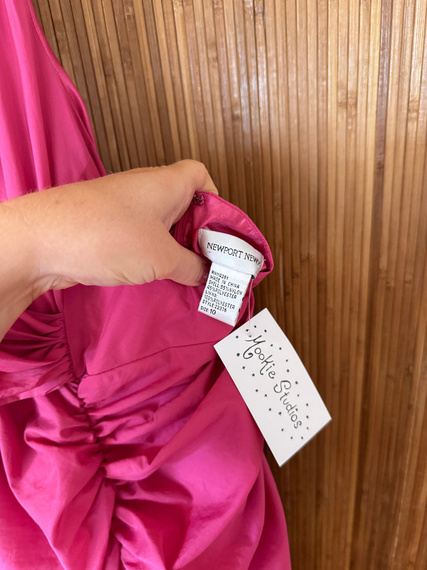 Pink Evening Halter Dress