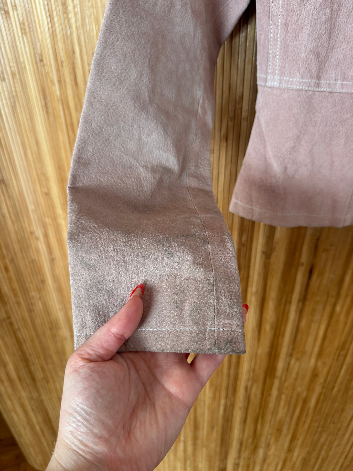 Pink Suede Wilson's Leather Jacket