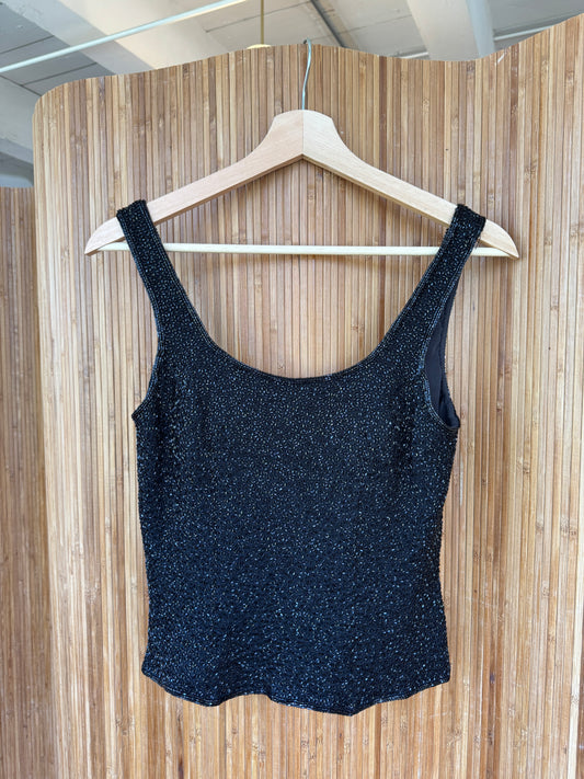 90s Sequins Silk Tank Top
