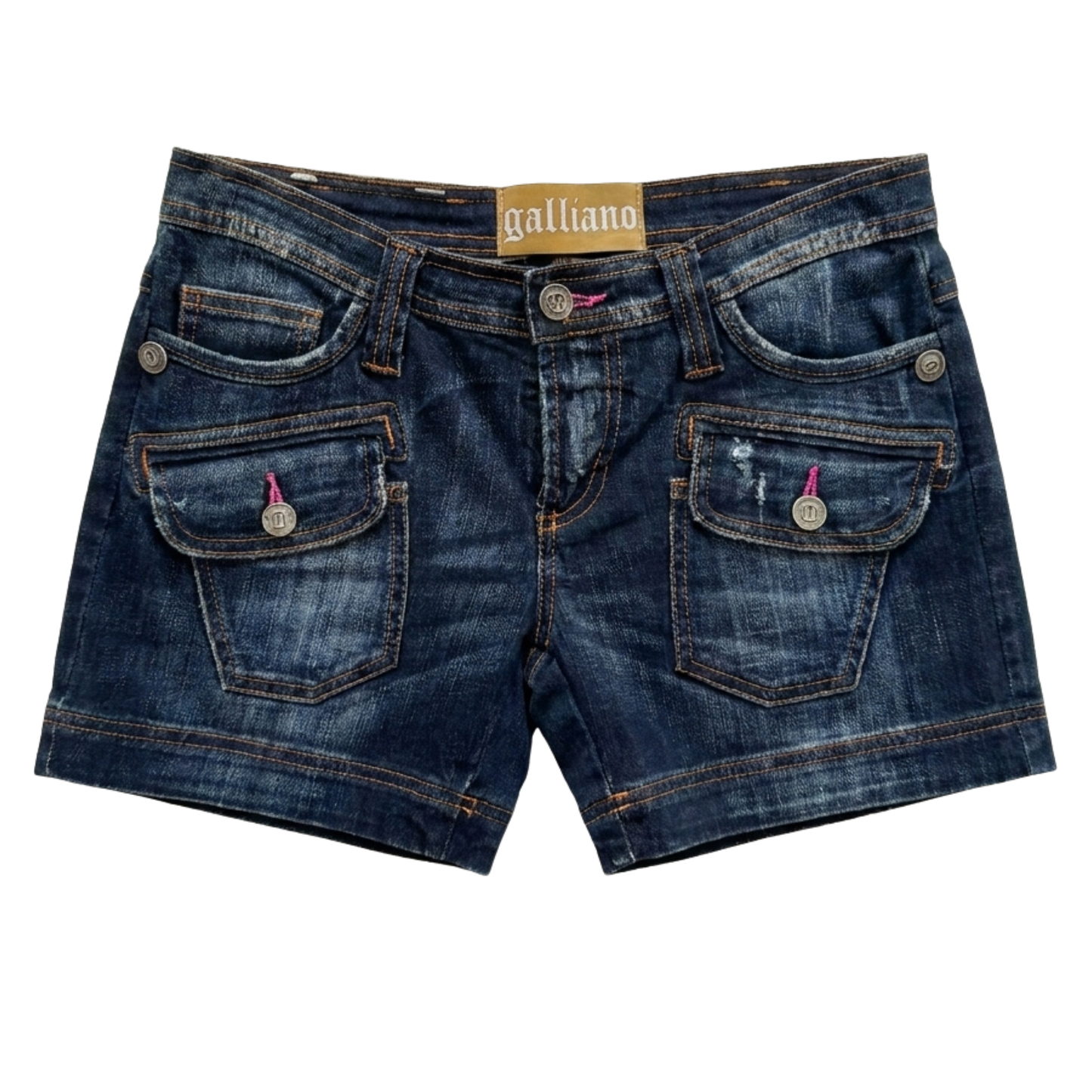 Vintage Early 2000s John Galliano Denim Shorts